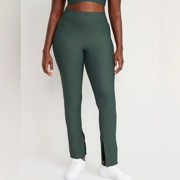 NWT! Extra High-Waisted PowerSoft Rib-Knit Split Flare Leggings - Size 2X💎 - Picture 5 of 12